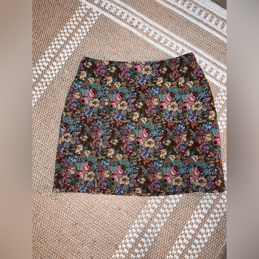 Colorful Floral Skirt